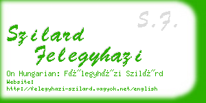 szilard felegyhazi business card